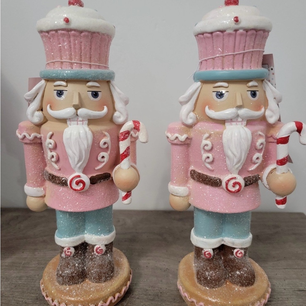 Cupcakes and Cashmere Pastel Candy Cane Nutcrackers